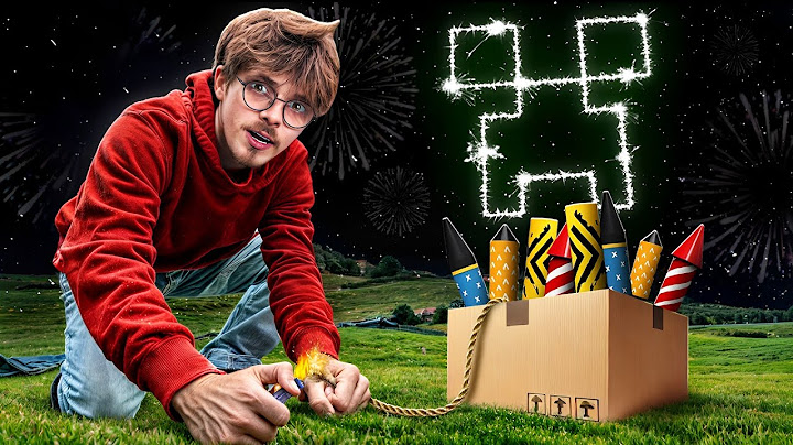 Reproduire le Feu d'Artifice de Minecraft EN VRAI ! (la tête de creeper)