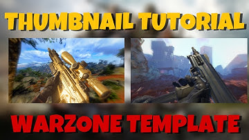Cod Warzone thumbnail Tutorial - How to make warzone thumbnails | Free Template (cold war) Picsart