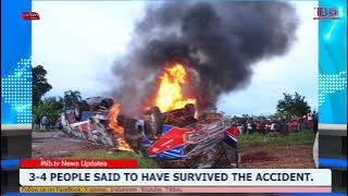 YY BUS OVERTURN'S AND BURN'S AT NYENGA, KATOSI ROAD