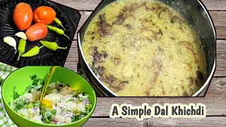 Simple Dal Khichdi Recipe || Mix Dal Rice Khichdi Recipe || Aloo Bharta & Roasted Tomato Chutney