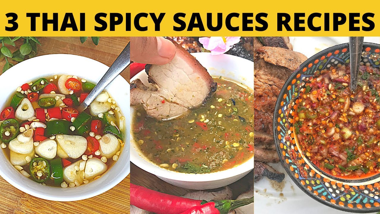 3 Thai Spicy Dipping Sauces/Table Sauce You Should Try - Prik Nam Pla, Nam Jim Seafood, Nam Jim Jaew