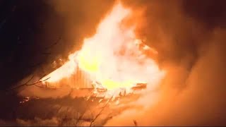 「物置が燃えている」立ち上る炎…隣の住宅に燃え移る 住民避難して無事 北海道鷹栖町 (21/04/10 06:00)