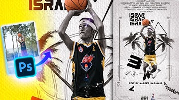 Make  Yours Photos Like NBA Basketball Poster In Photoshop! Tutorial By Neazy Khan