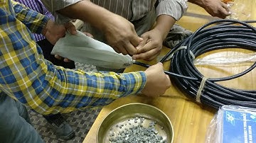 Piezometer setting video