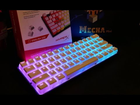 Hyperx White Pudding Keycaps New Ducky Mecha Mini Unboxing Review Install Sound Youtube