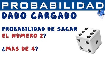 Probabilidad con dados cargados | Evento simple | Ejemplo 6