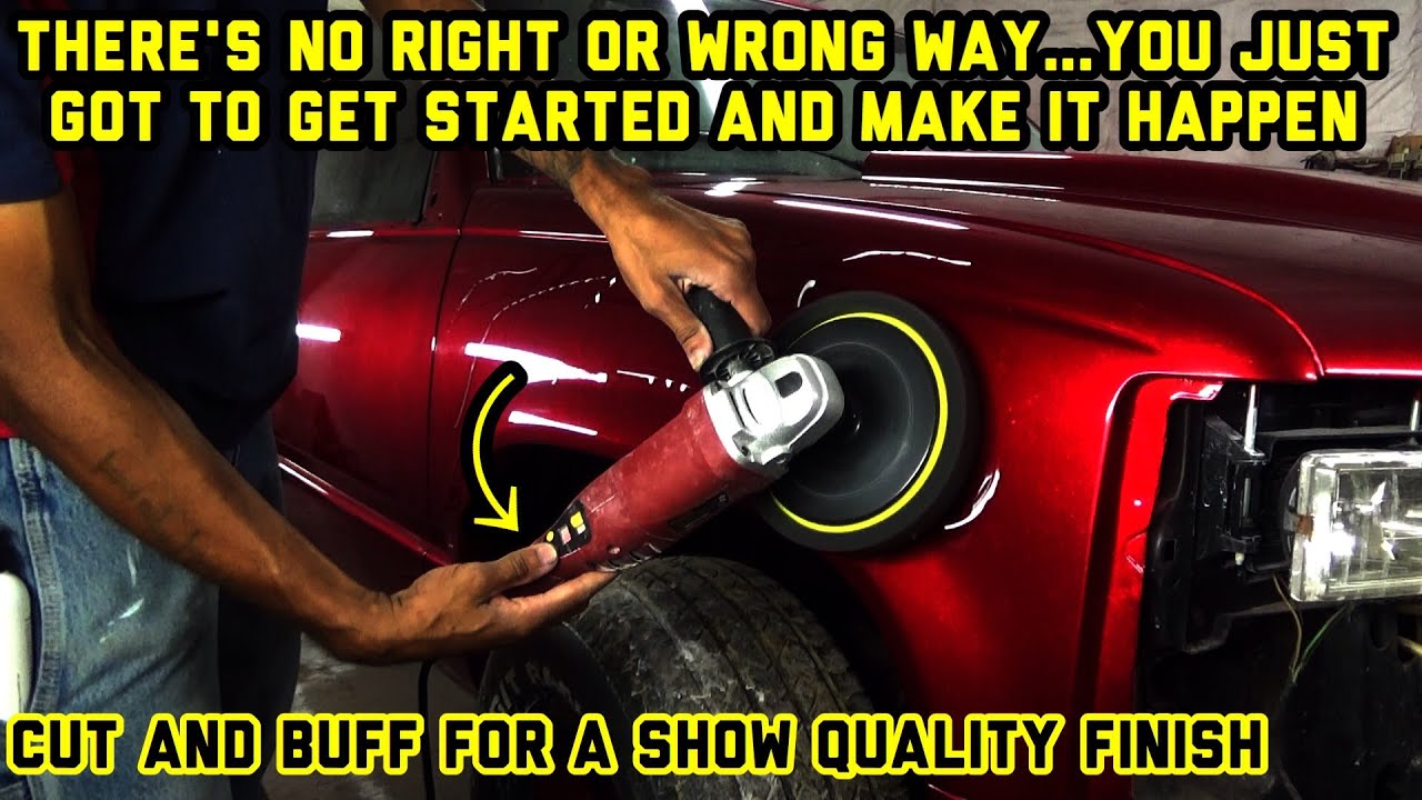 How To Cut And Buff To Remove Orange Peel & Runs After Paint In Clear