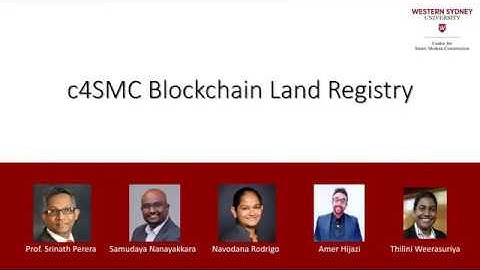c4SMC Blockchain Based Land Registry
