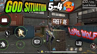 THREE ANGLES SETTINGS DESTROY TWO FINGER|| GOD SITUATION🥵|| LONE WOLF|| FREE FIRE