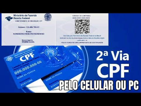 Como Tirar 2°VIA do CPF pelo Celular ou Computador