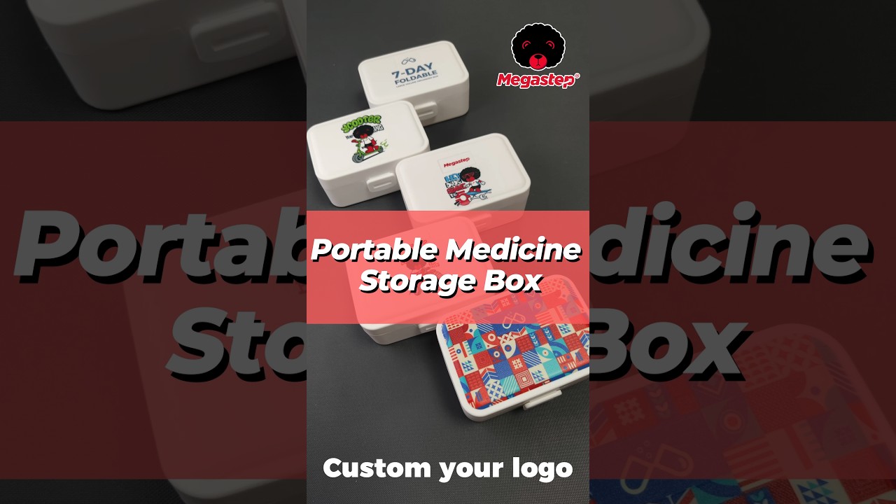 Large Capacity 2-Layer Pill Organizer with Secure Lock | Portable Medicine Storage Box
