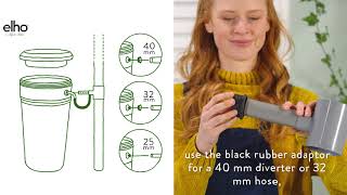 moersleutel Aftrekken Benodigdheden elho how-to-use: green basics rainbarrel - YouTube