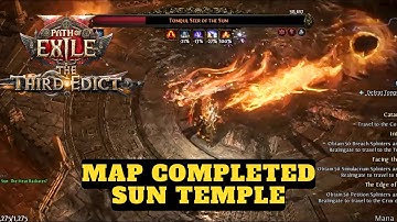 Path of Exile 2 - Chronomancer Incinerator Burns Through the SUN TEMPLE Tier 1 Map | Endgame Mapping