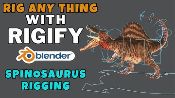Rig Any Model with Rigify | Animal Meta-Rig | Spinosaurus Rig in Blender | Rigify Blender Tutorial
