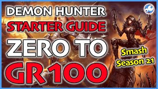 Diablo 3 Season 21 Demon Hunter Starter Guide (Level 1 - GR100) Shadow Impale and Gears of Dreadland