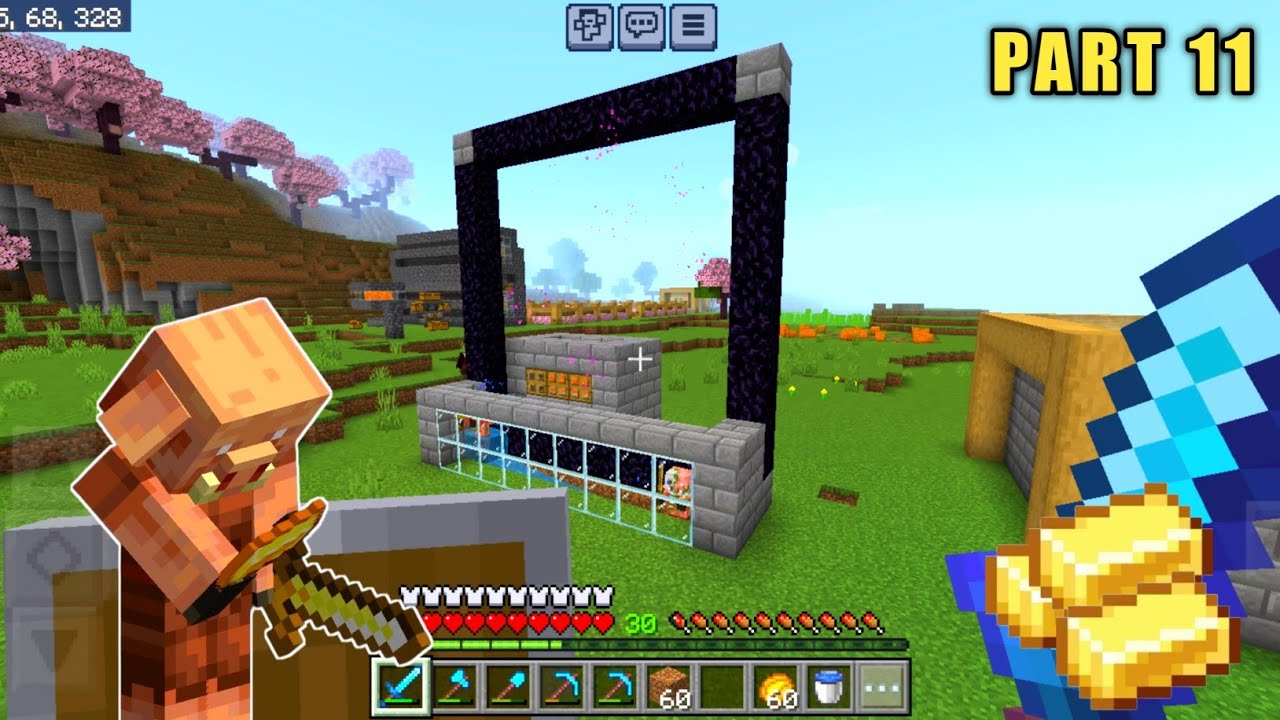 I MADE EASIEST GOLD & XP FARM 1.20 | MINECRAFT PE SURVIVAL SERIES IN ...