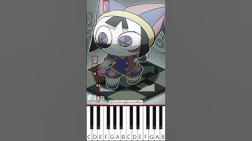 Pomni Pikuniku Dance(@AnythingBecomeMoe)The Amazing Digital Circus Animation - Octave Piano Tutorial