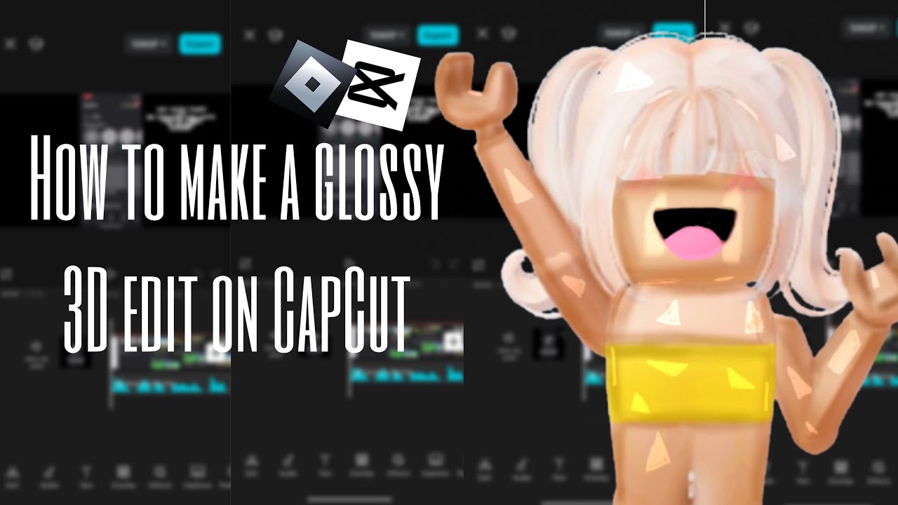 How to make glossy 3D edit on CapCut | Millieworldd - YouTube