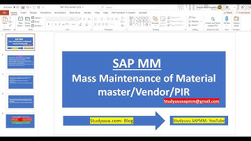 SAP MM- Mass maintenance of Material master/Vendor/PIR- Explanation for Beginners/Experienced level