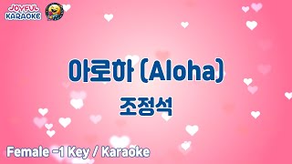 아로하 - 조정석 [여자 -1키 / Joyful Karaoke]