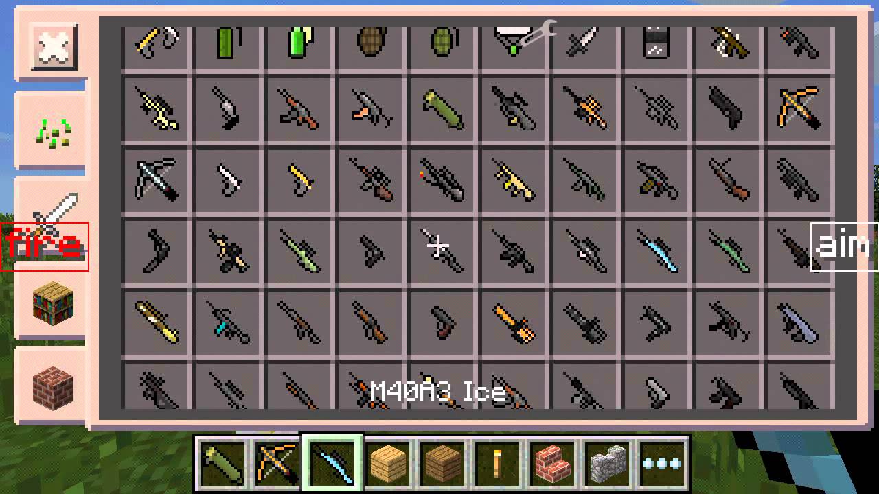 Waffen Mod Fur Minecraft Pe Youtube