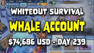 WOS Whale Account - $74,686 USD - Day 239 - Journey of Light Results