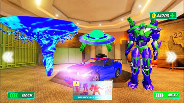 Mobil Balp Robot Berubah Jadi Angin Tornado | Air Robot Tornado Transforming Robot Games #2