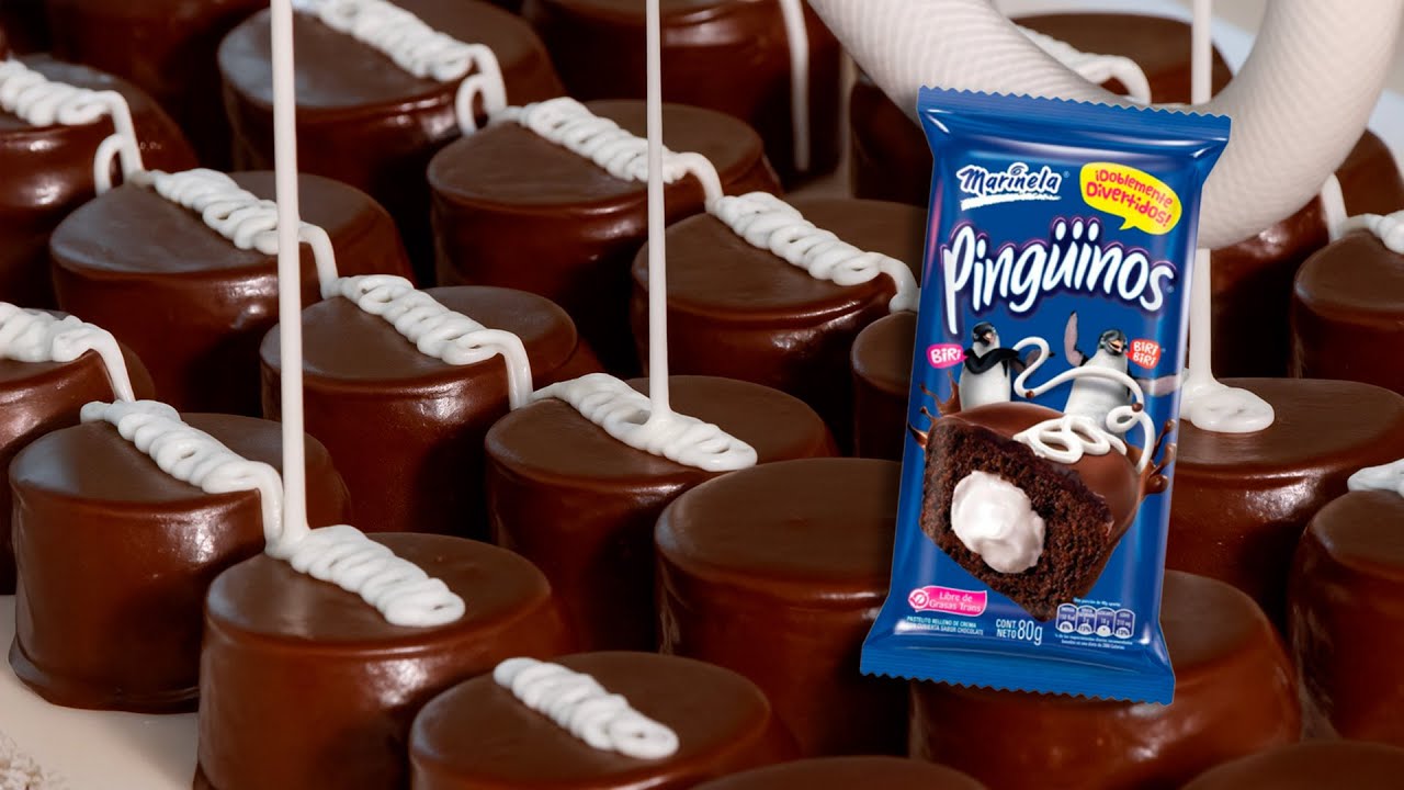 CÓMO se HACEN los PINGÜINOS Marinela | Así se FABRICA este CLÁSICO POSTRE MEXICANO