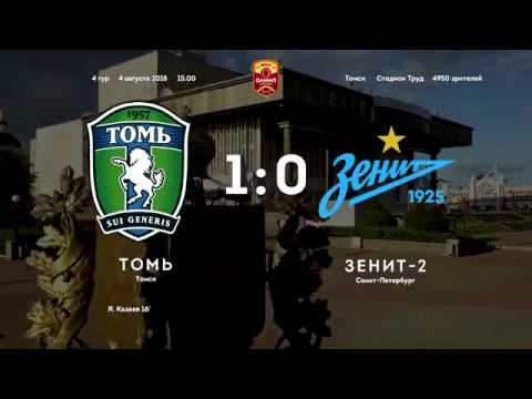 Томь - Зенит-2 1:0 видео