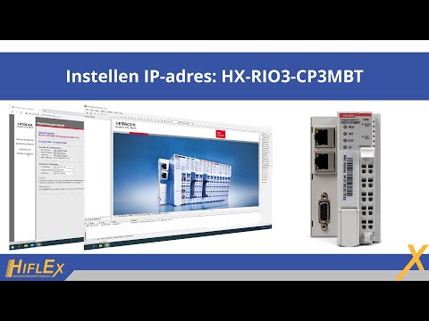 Instellen IP-adres: Hitachi HX-RIO3-CP3MBT