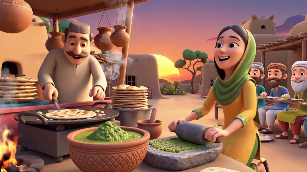 Desi Hari Chatni or Parathy Wala | Hindi Kahani | Hindi Cartoon | Moral Stories | Hindi Kahaniyan