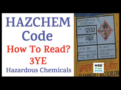 HAZCHEM Code || Hazardous Chemicals || What Does Mean 3YE HAZCHEM Code || How To Read HAZCHEM Code