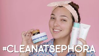 #CleanAtSephora skincare routine | tarte tutorials