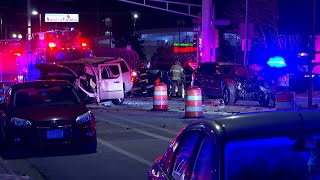 Omaha officials give update on multi-car crash that injured two