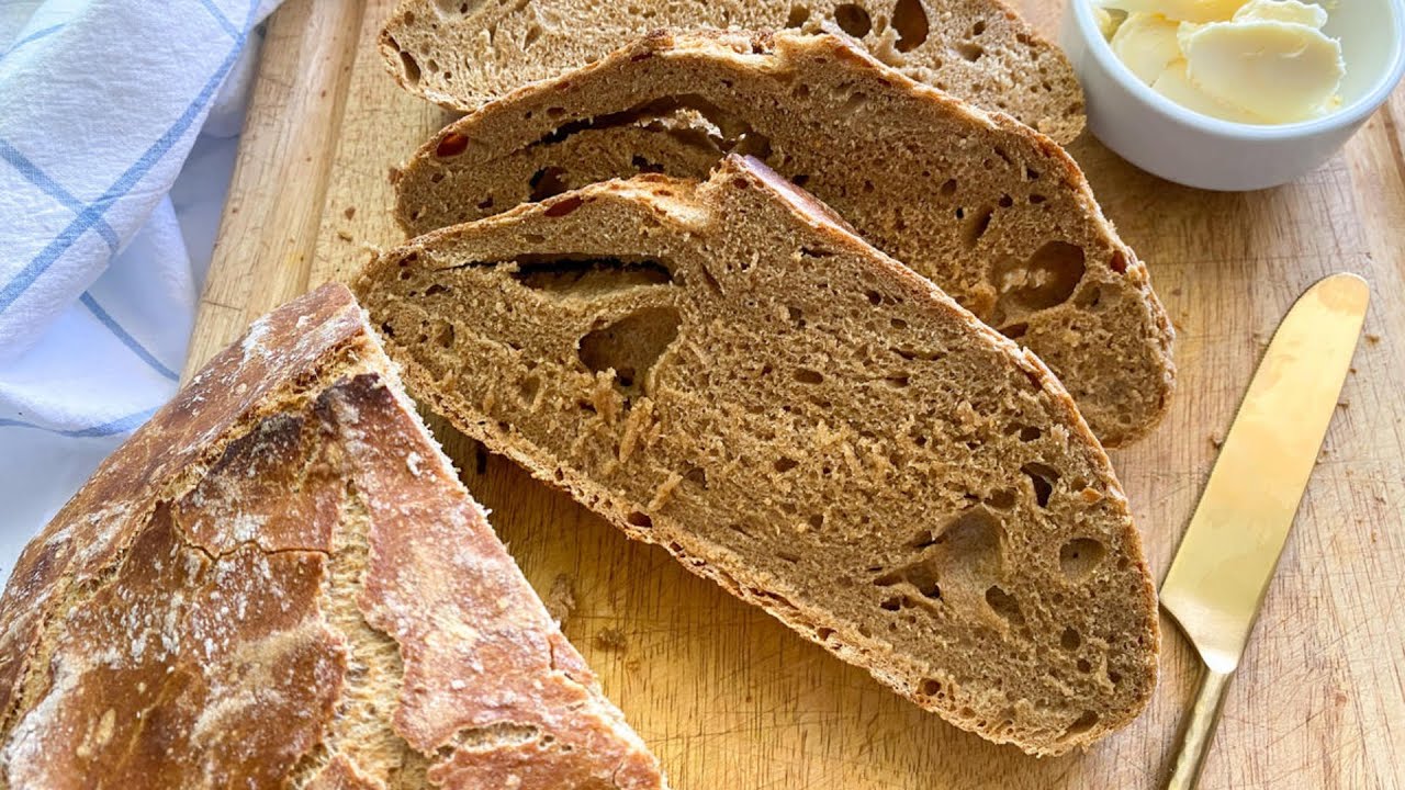 Dutch Oven Whole Wheat Bread Recipe YouTube