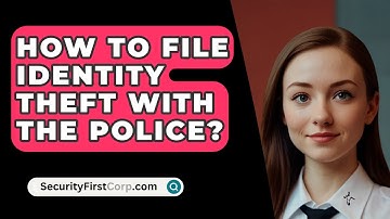 How To File Identity Theft With The Police? - SecurityFirstCorp.com