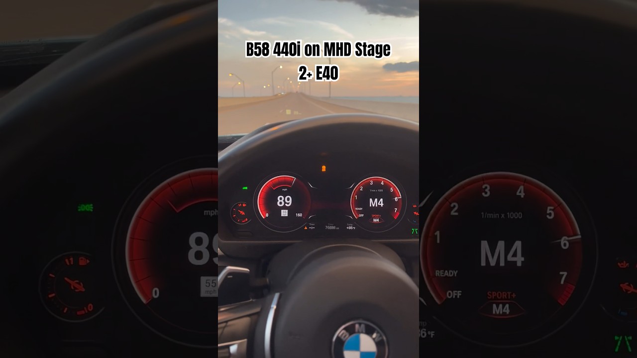 BMW 440i B58 MHD Stage 2+ E40 Acceleration!  