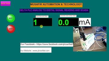 Delta PLC Analog Signal and SCADA
