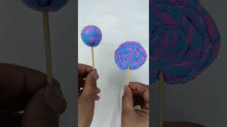 Clay lollipop 🍭 candy 🍬 #diy #tricolourflagmakingwithclay #youtubeshorts #candy #claybracelet