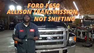 Ford F650 No Crank No Start, Allison Transmission Not Shifting, Diagnosis & Repair Part 1