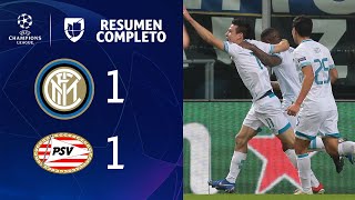 Inter 1-1 PSV - GOLES Y RESUMEN - Grupo B - UEFA Champions League