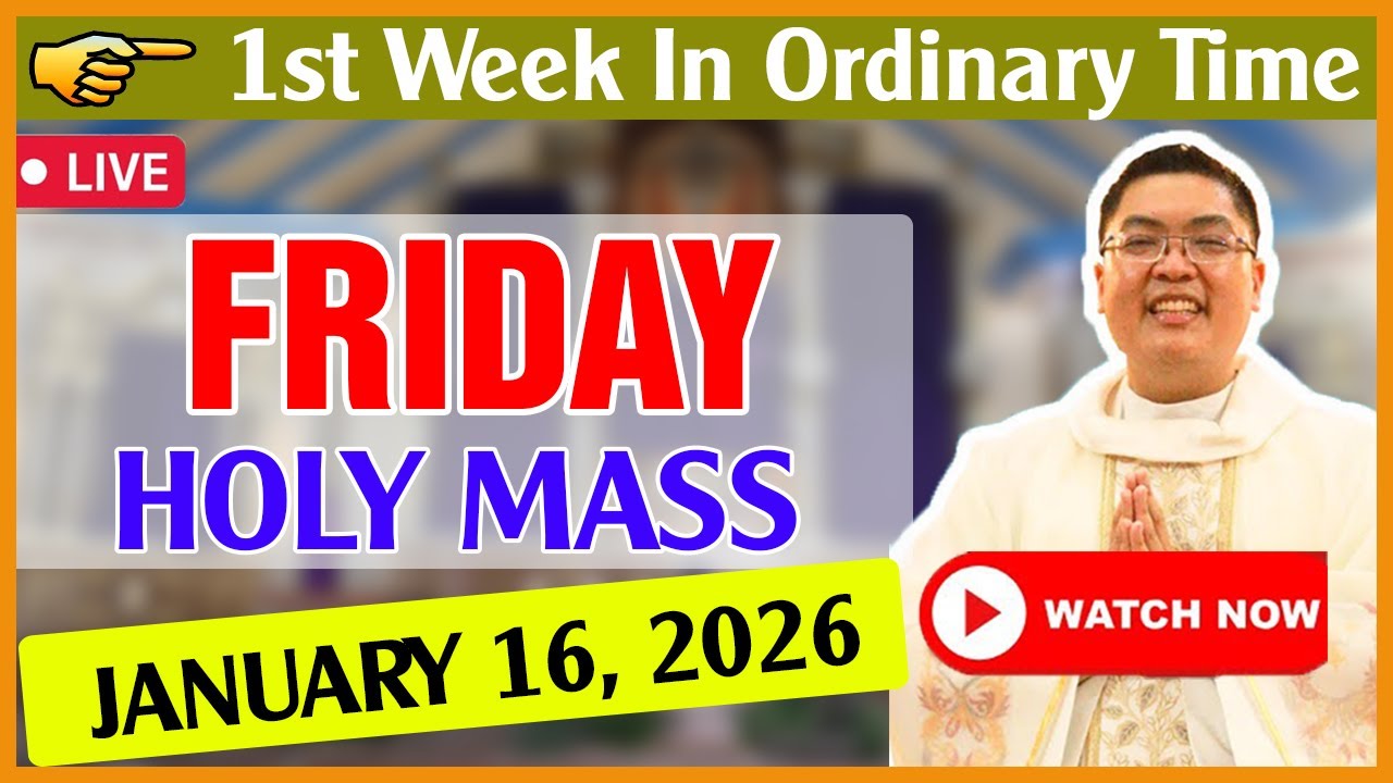 🔴FRIDAY FILIPINO LIVE MASS TODAY ONLINE I JANUARY 16, 2026 | FR. JOWEL JOMARSUS GATUS