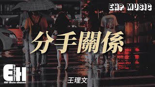 王理文 - 分手關係『若朋友偶爾問起 我們已是分手關係，灑脫是慰籍彼此最好的默契。』【動態歌詞/Vietsub/Pinyin Lyrics】