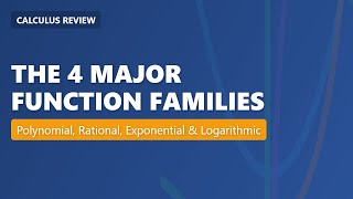 Calculus Review: Polynomial, Rational, Exponential & Logarithmic Functions | Function Families