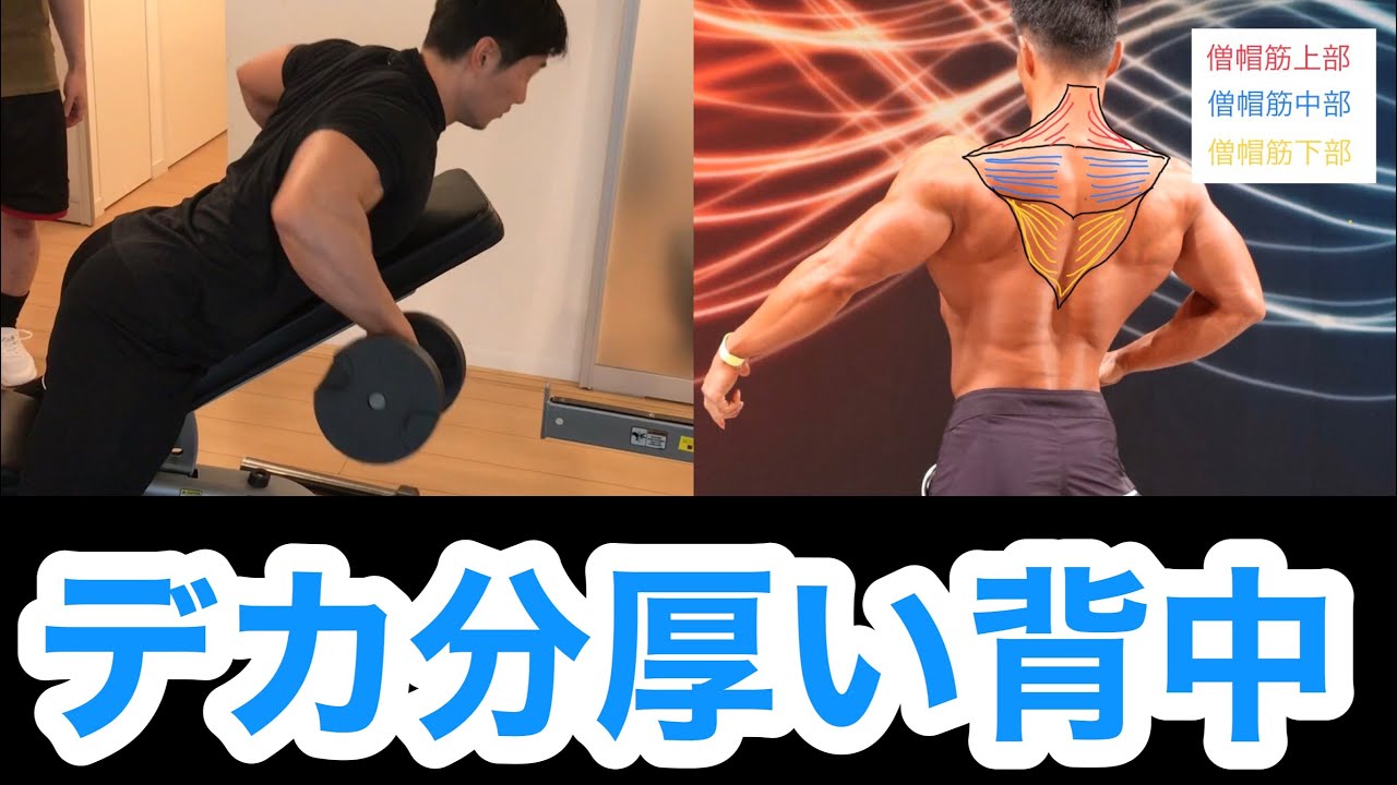 厚みのあるたくましい背中の使い方を解説します。ツーハンズローのフォーム