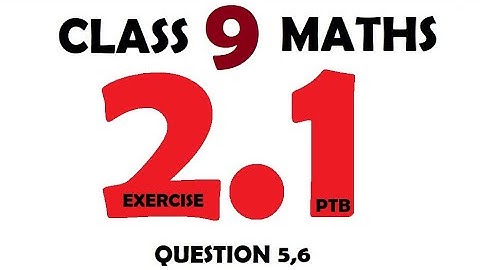 Exercise 2.1, Question 5 and 6, Chapter 2, Real  and complex Numbers, 9th Maths, Class 9 Maths , GS