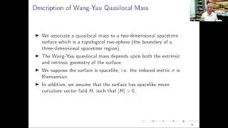 Quasi local quantities and angular momentum in general relativity - Shing-Tung Yau