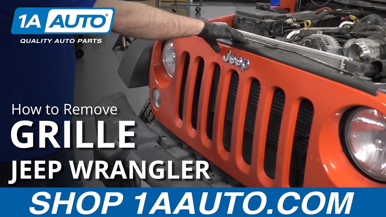 How to Change Front Grille 07-17 Jeep Wrangler - YouTube