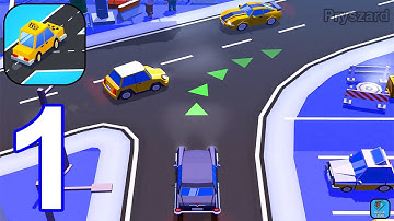 Taxi Run: Traffic Driver - Gameplay Walkthrough Part 1 Tutorial Level 1-20 (iOS, Android Gameplay)