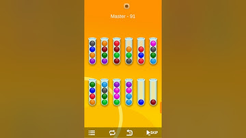 Ball sort-Bubble sort puzzle Game Master level 91